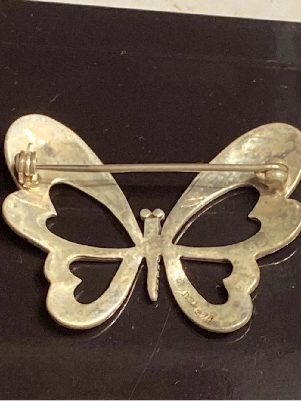 Sterling Silver Butterfly Brooch - Elegant Women’s Jewelry